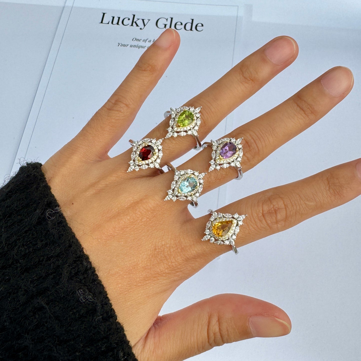 Celestial Star Citrine S925 Ring