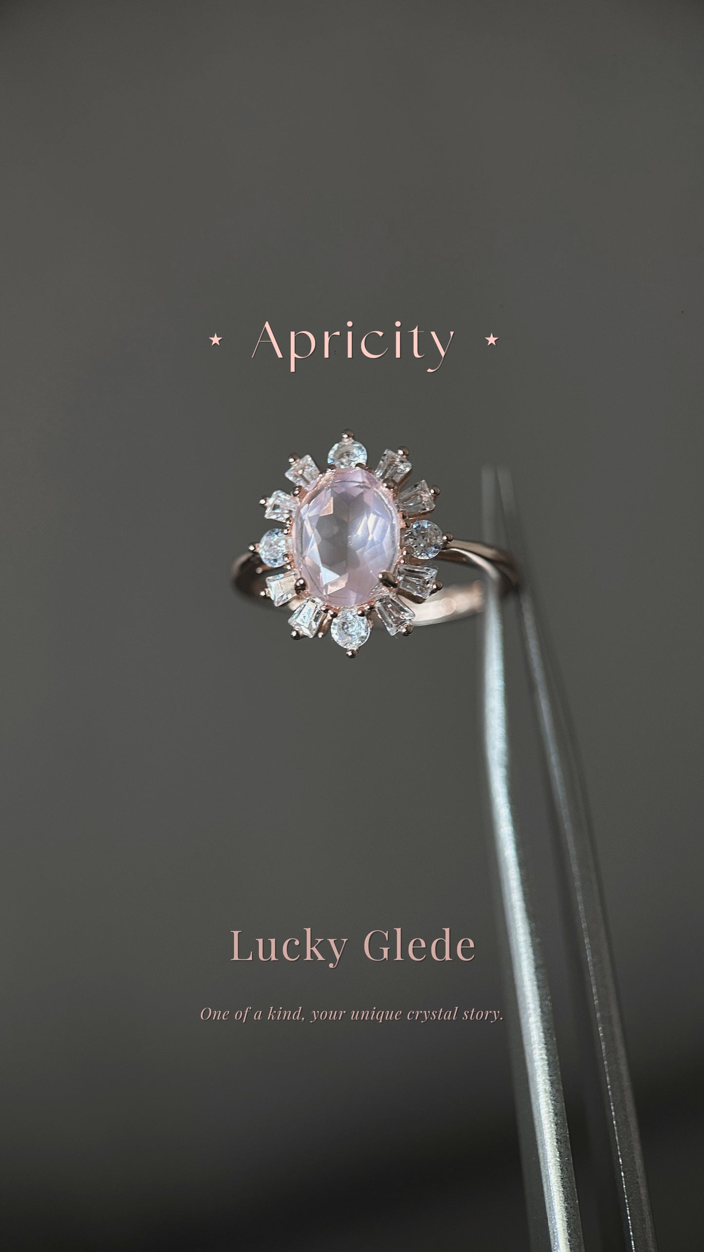 Lotus Blossom Rose Quartz S925 Ring