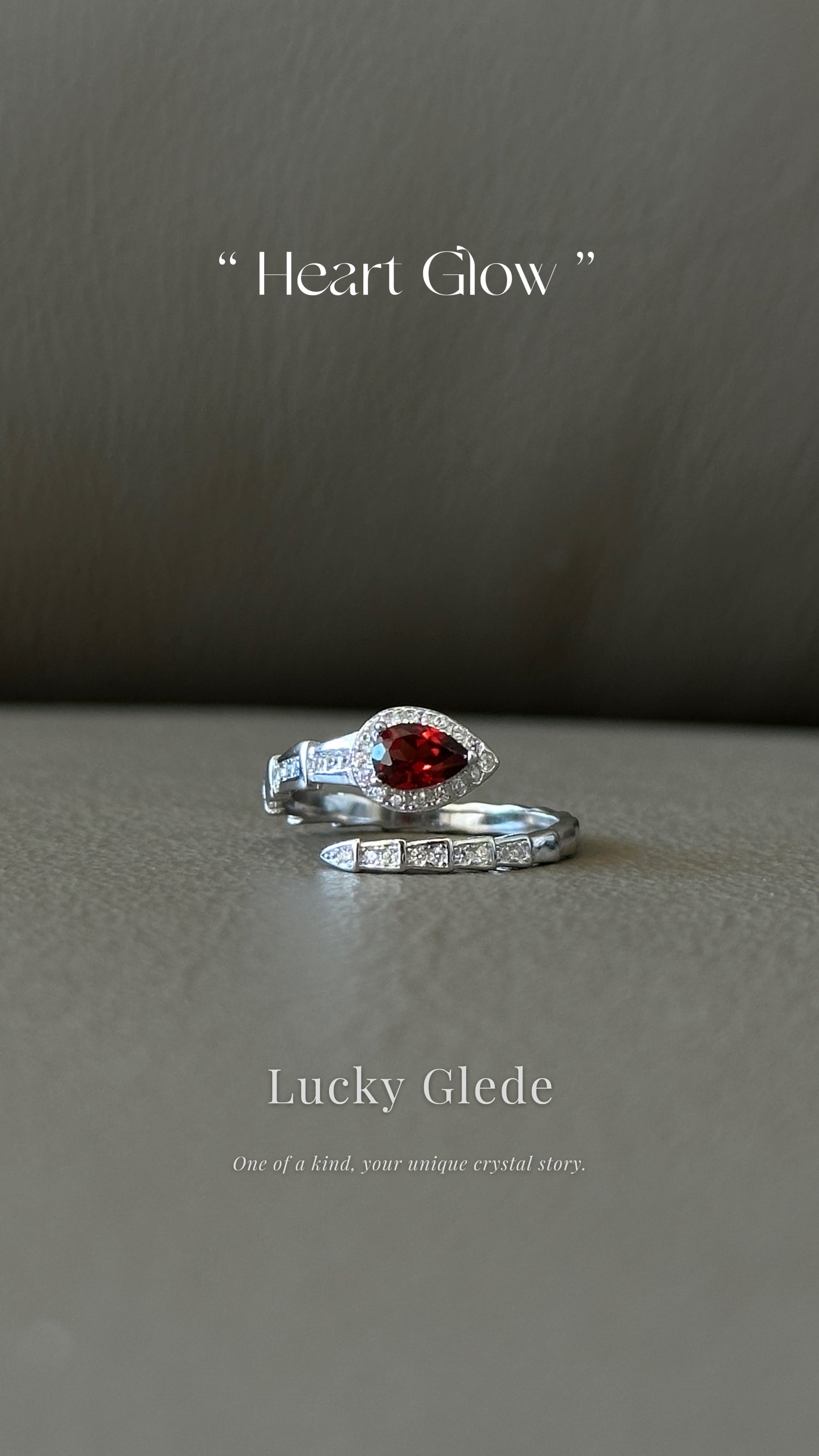 Serpent's Wisdom Garnet S925 Ring