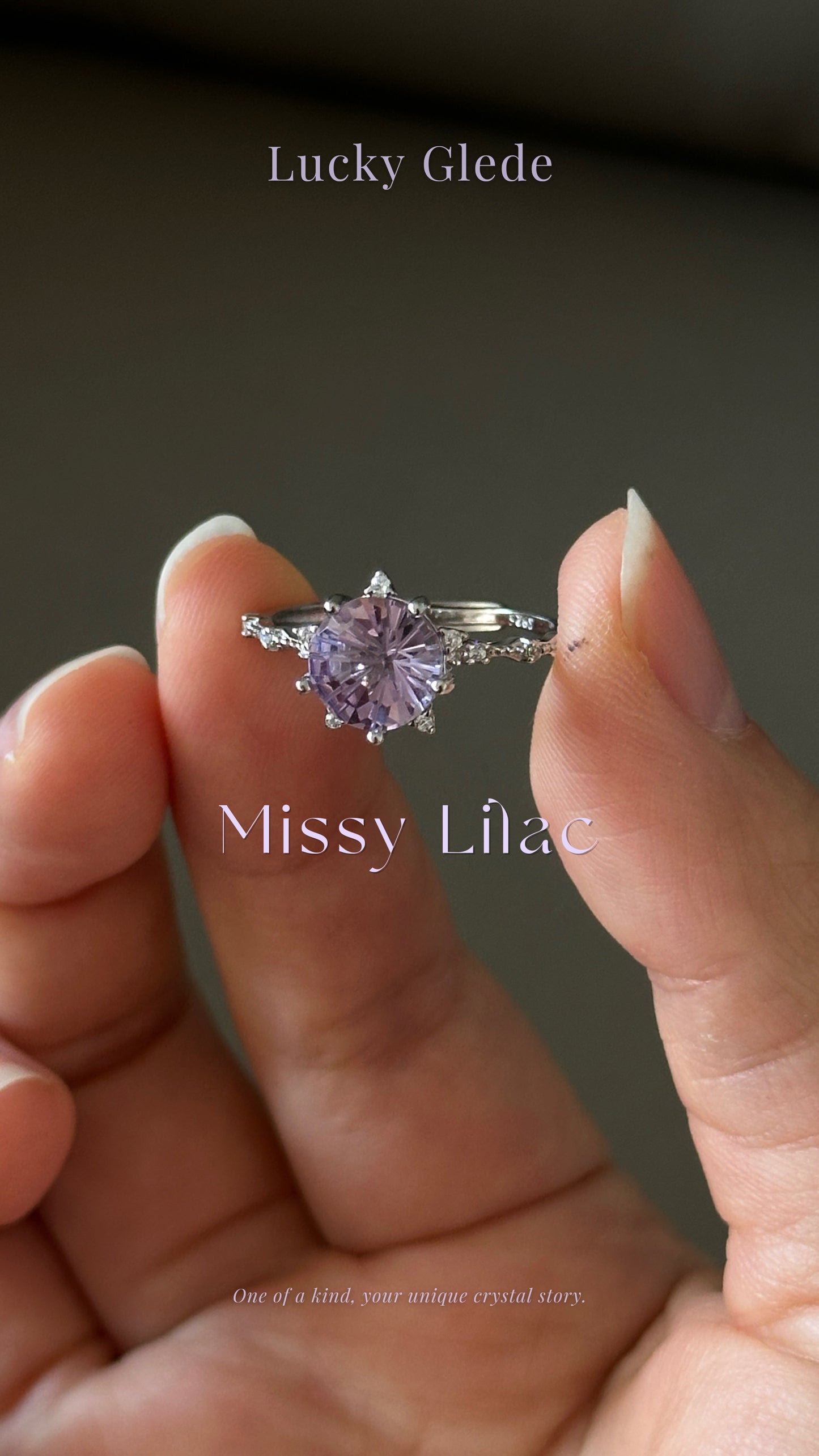 Fireworks Flash Amethyst S925 Ring