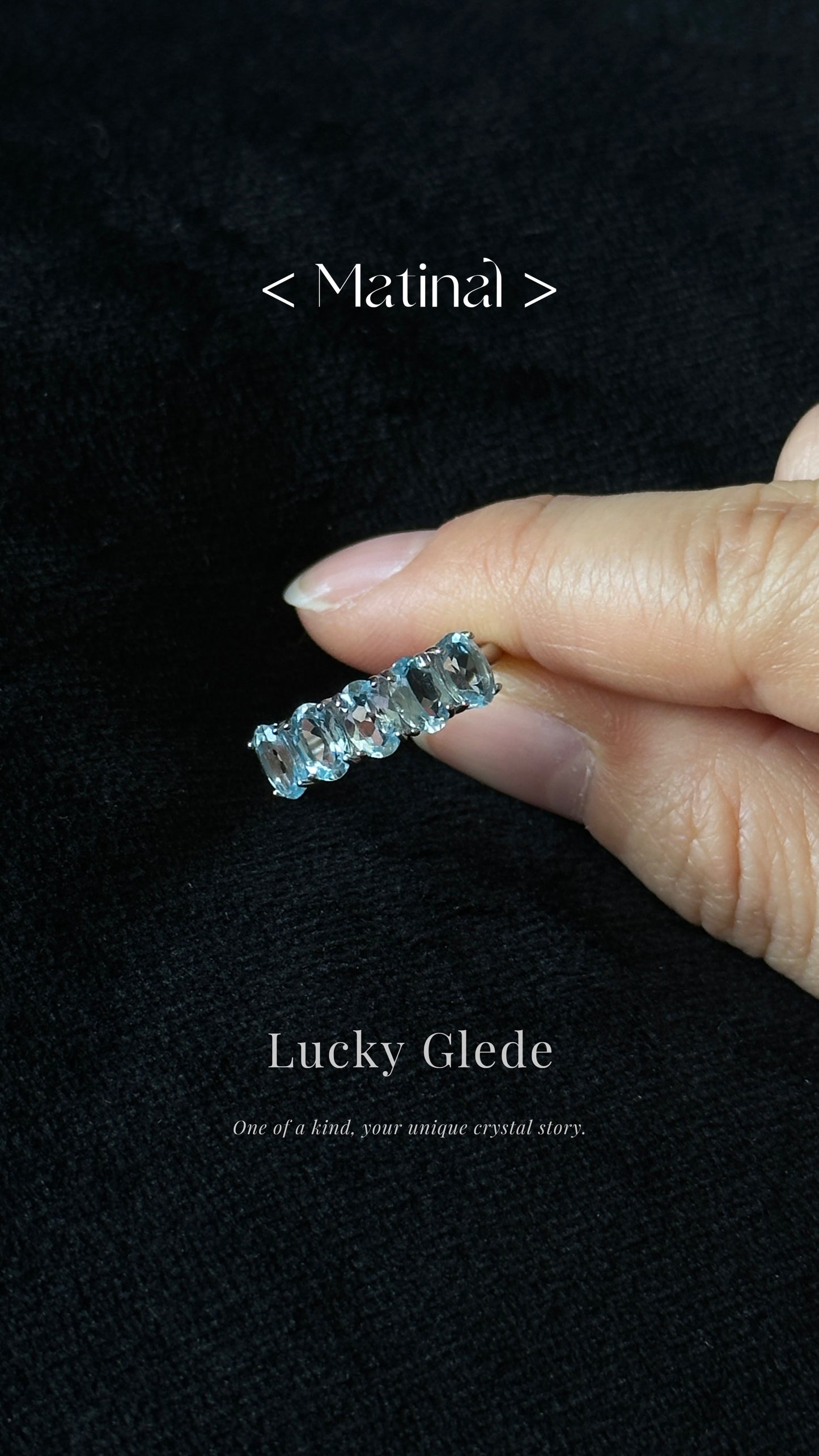 Trendsetter Blue Topaz S925 Ring