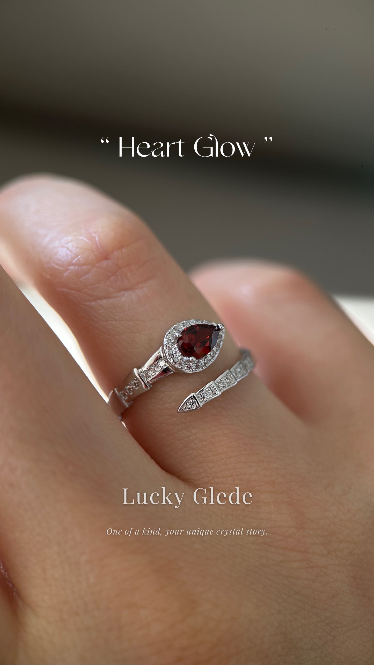 Serpent's Wisdom Garnet S925 Ring