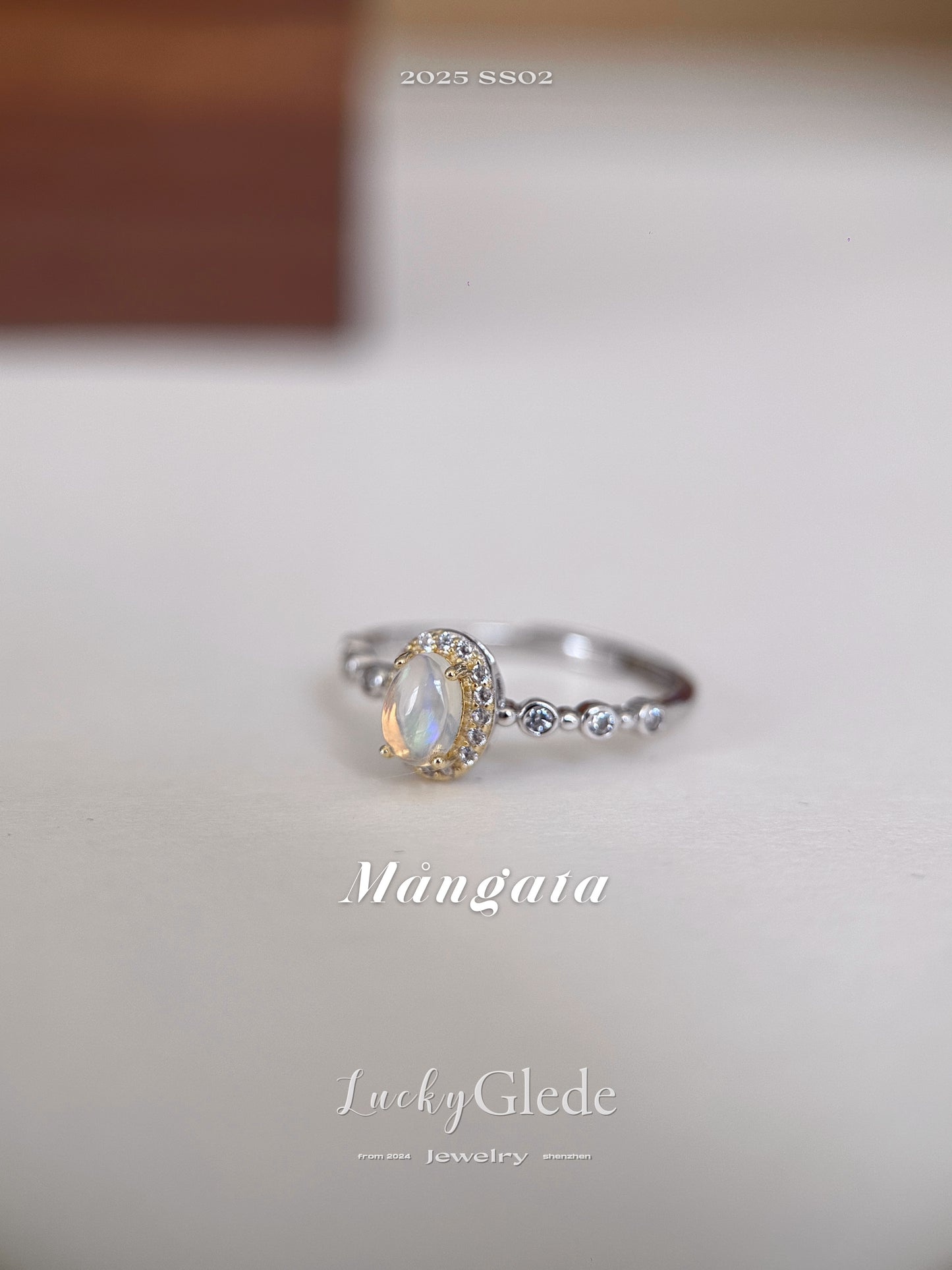 Natural Opal Stone Silver Ring