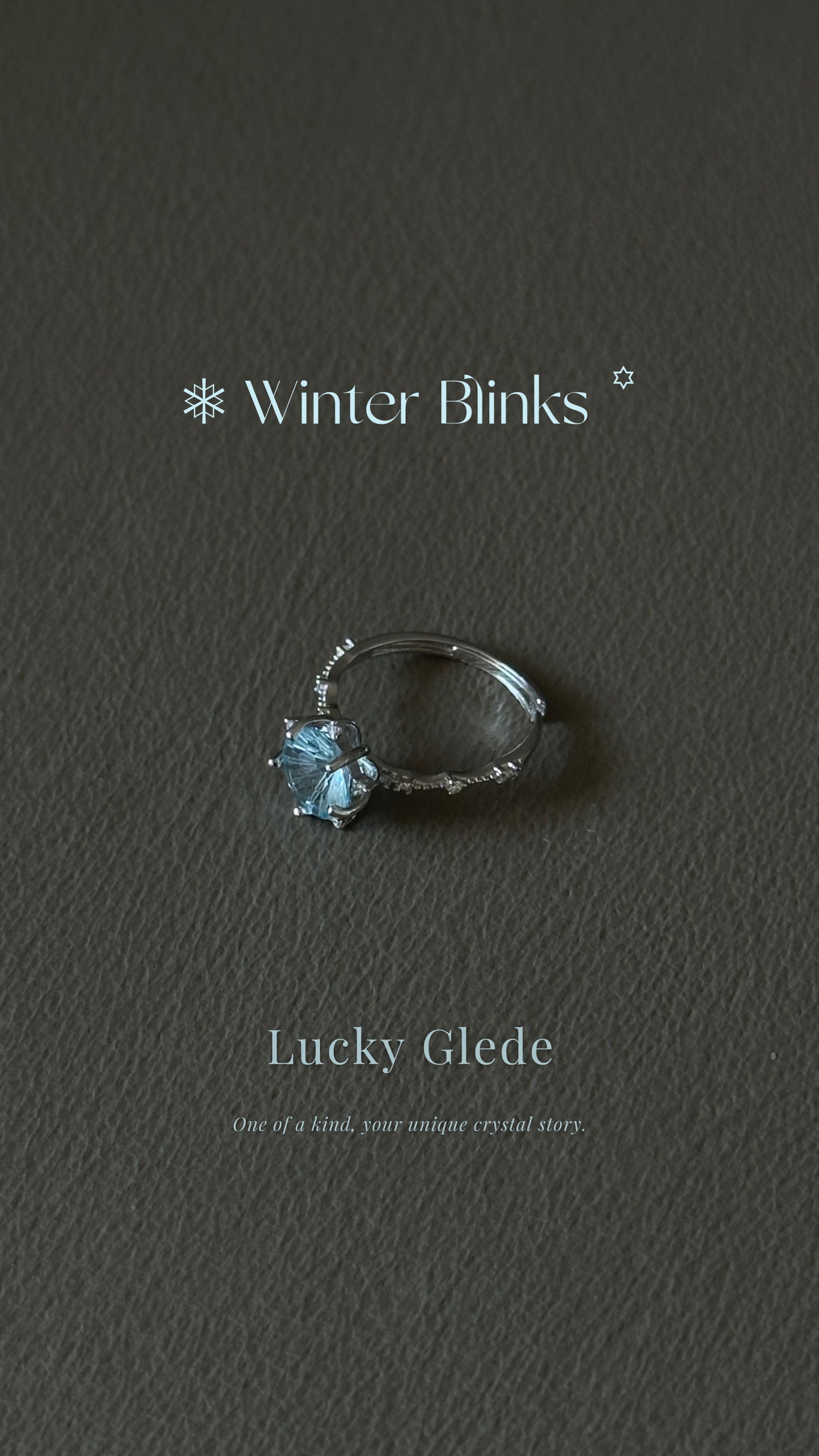 Fireworks Flash Blue Topaz S925 Ring