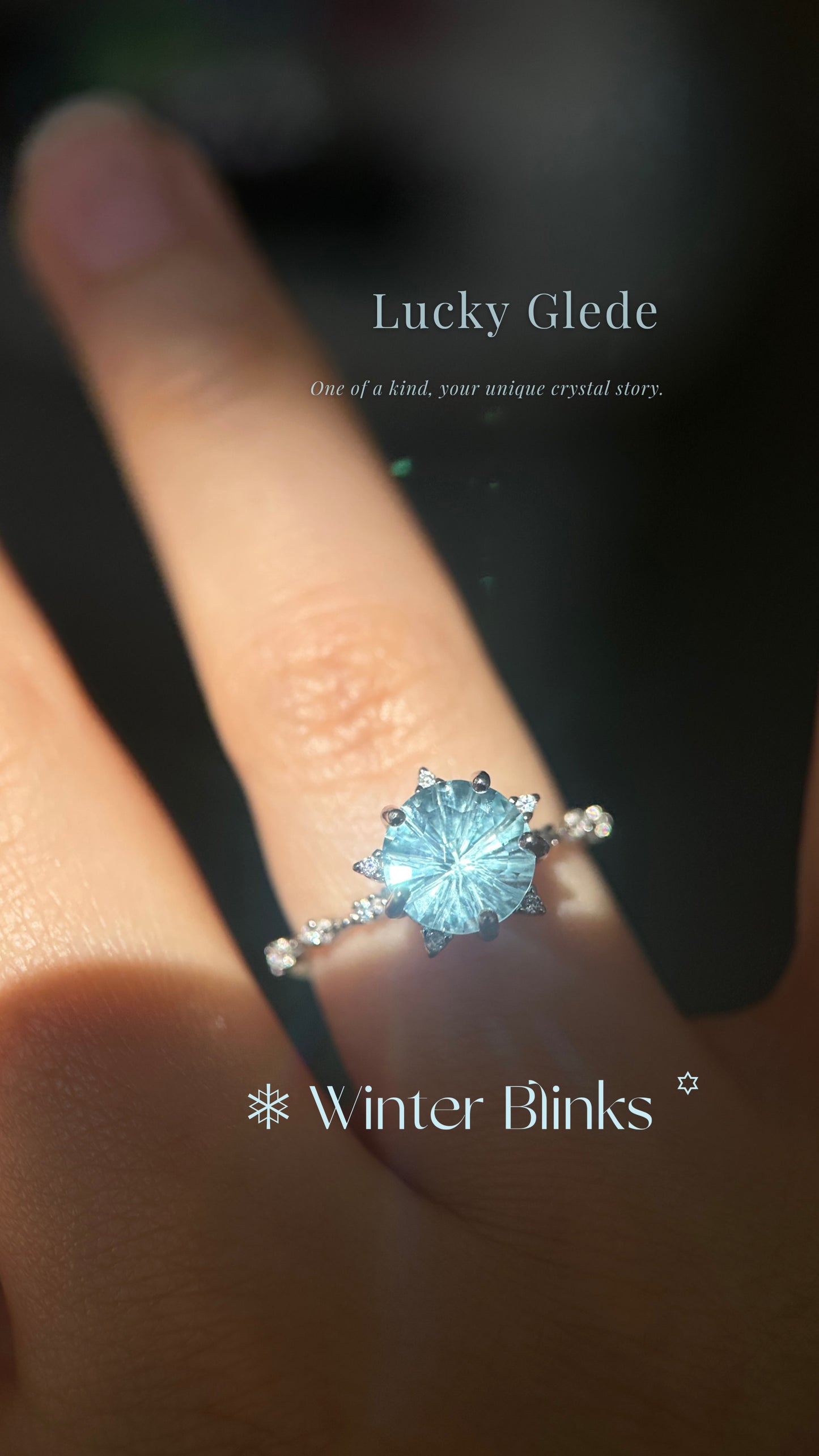 Fireworks Flash Blue Topaz S925 Ring