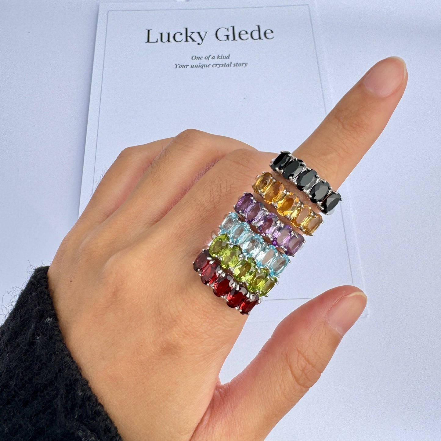 Trendsetter Black Spinel S925 Ring