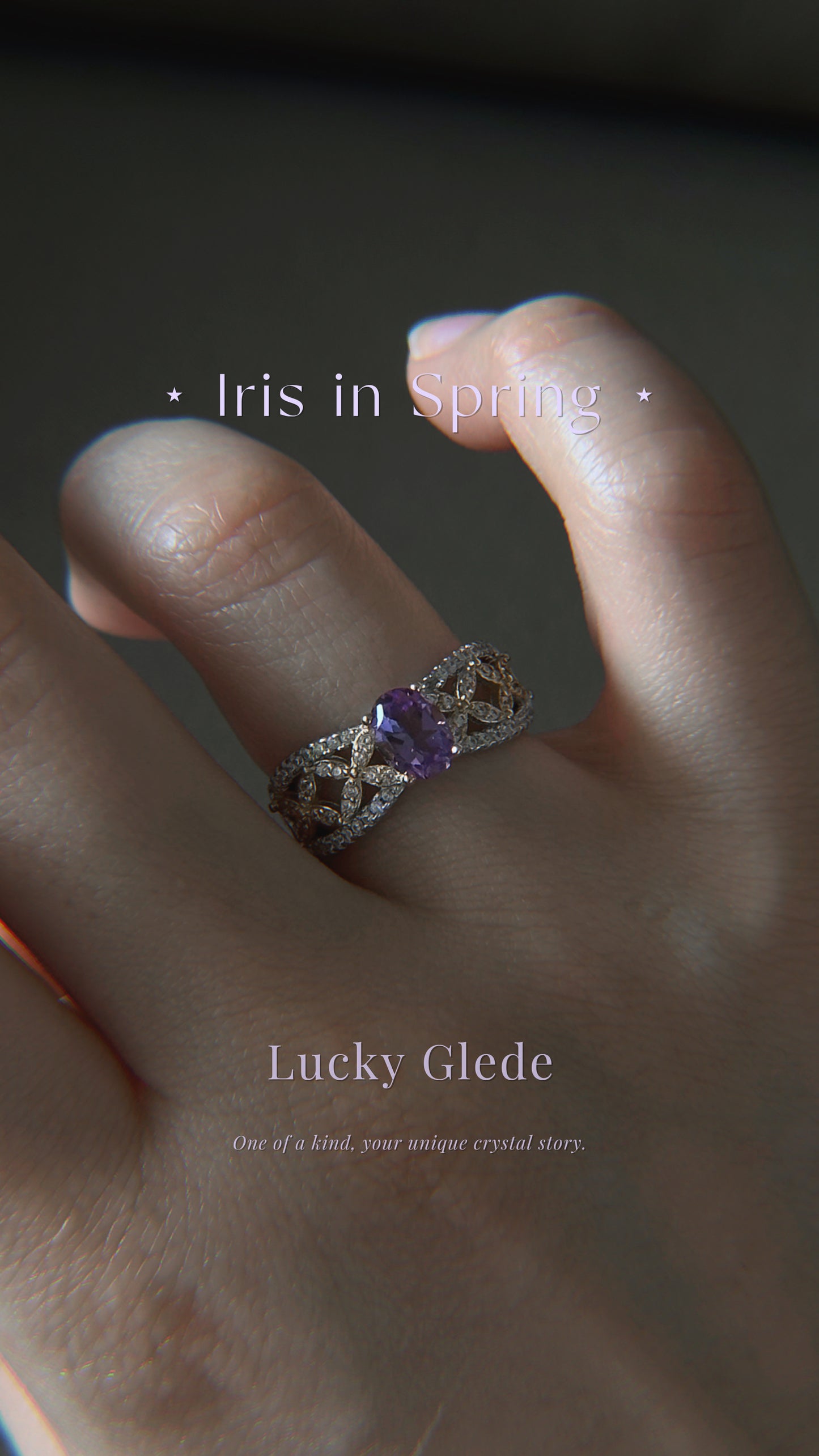 Cosmic Dance Amethyst S925 Ring