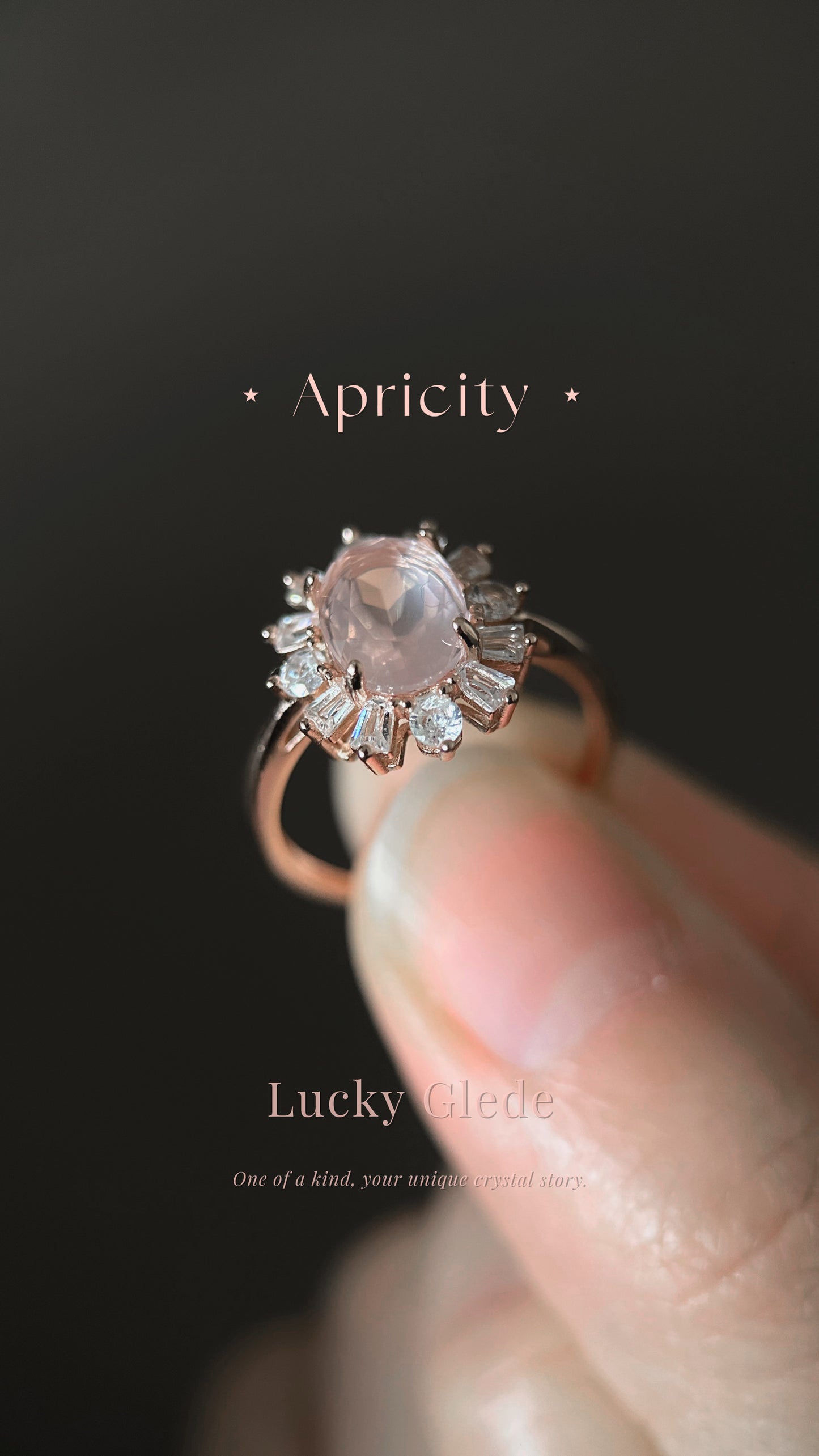 Lotus Blossom Rose Quartz S925 Ring