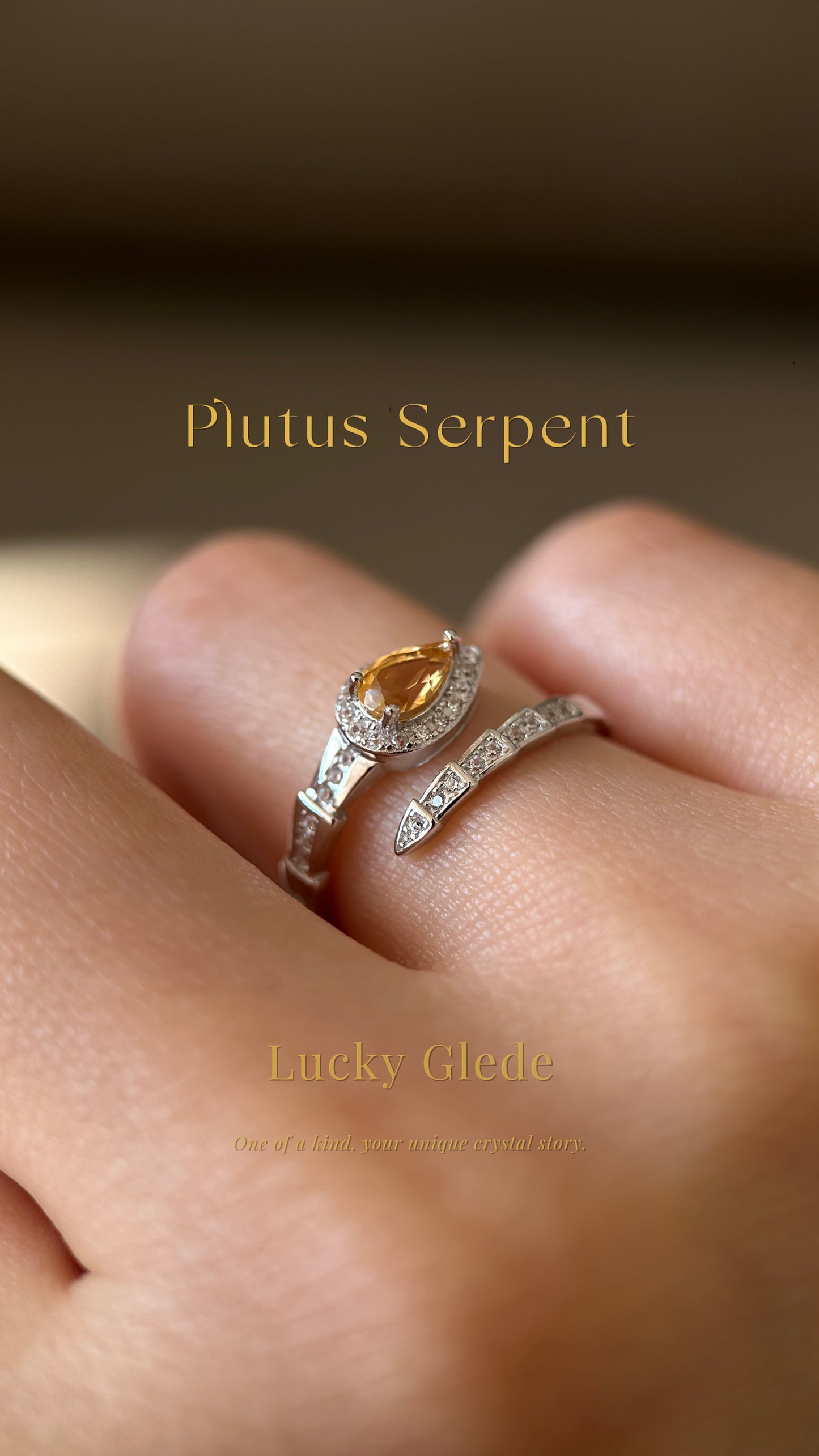 Serpent's Wisdom Citrine S925 Ring