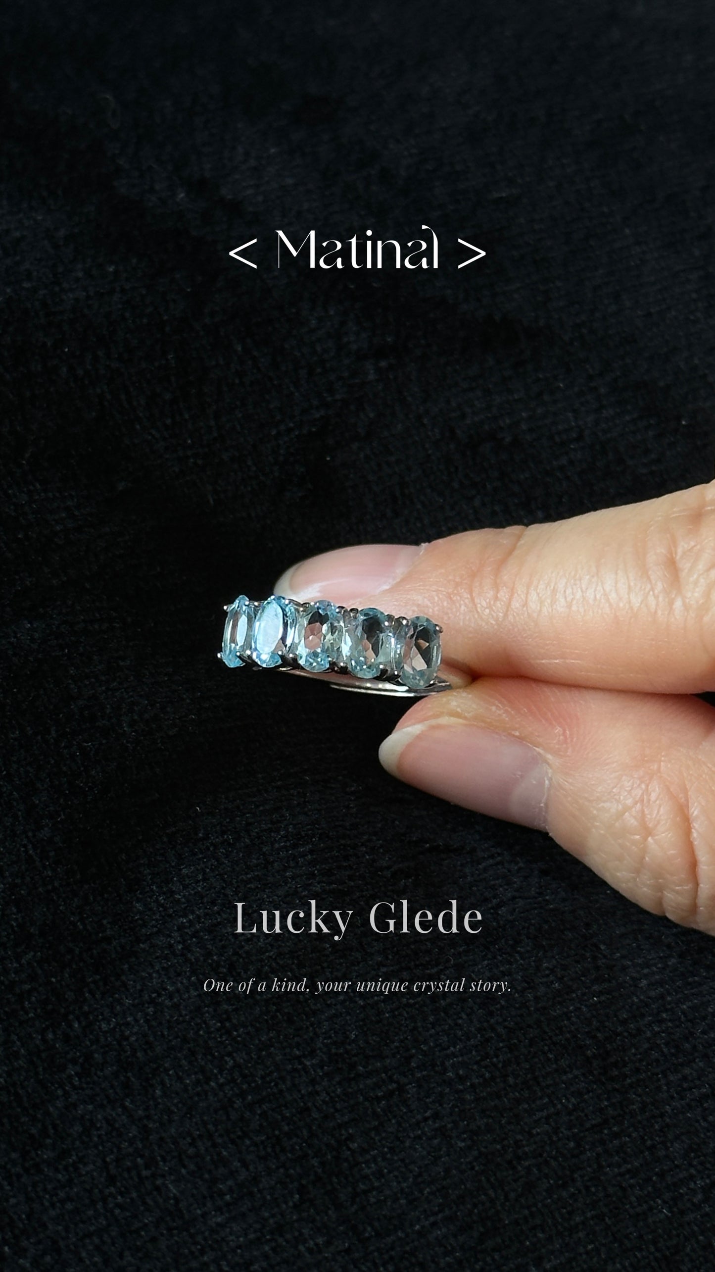 Trendsetter Blue Topaz S925 Ring