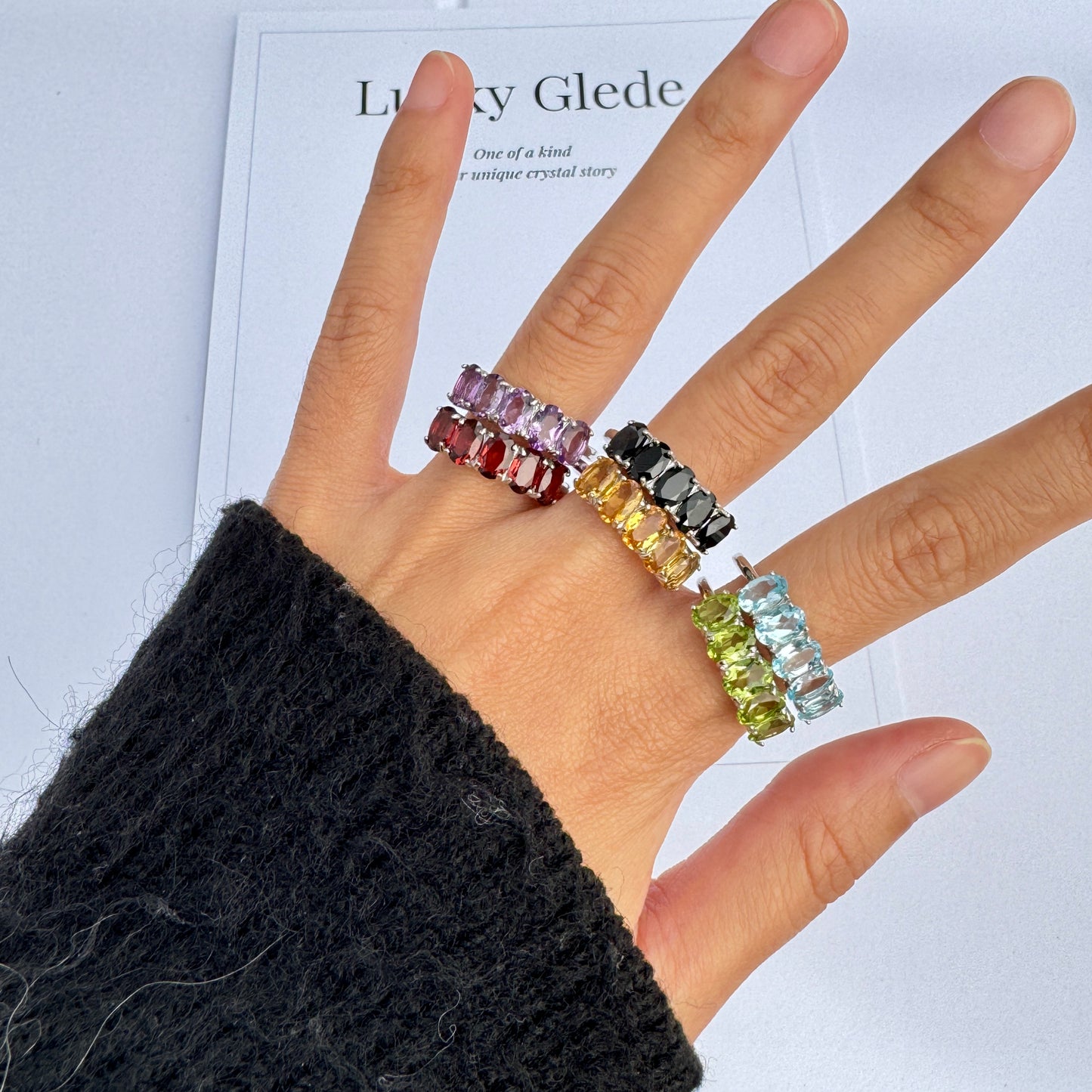 Trendsetter Black Spinel S925 Ring