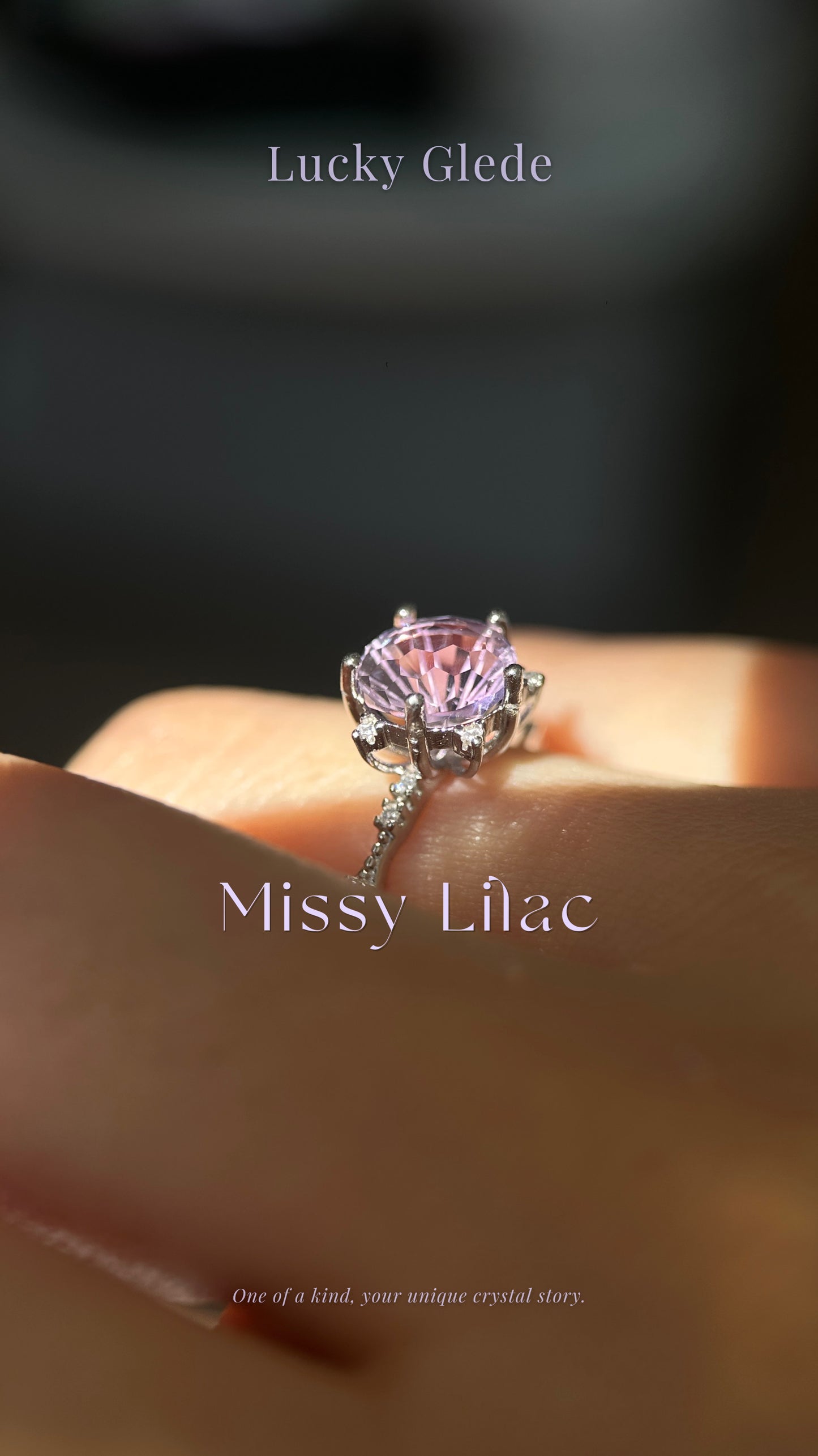 Fireworks Flash Amethyst S925 Ring