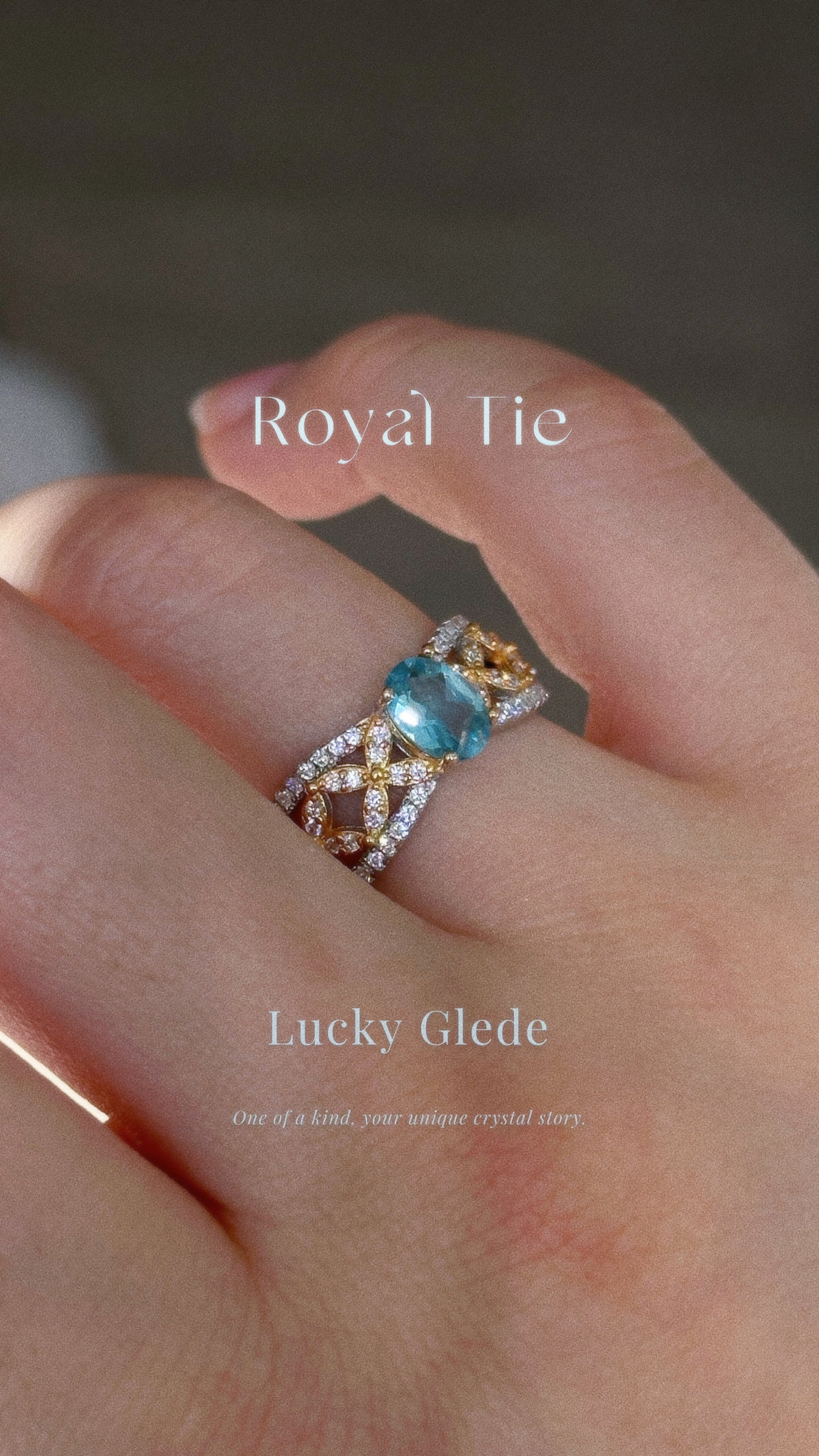 Cosmic Dance Blue Topaz S925 Ring