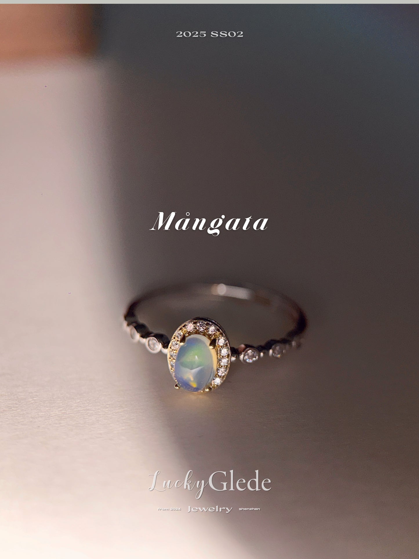Natural Opal Stone Silver Ring