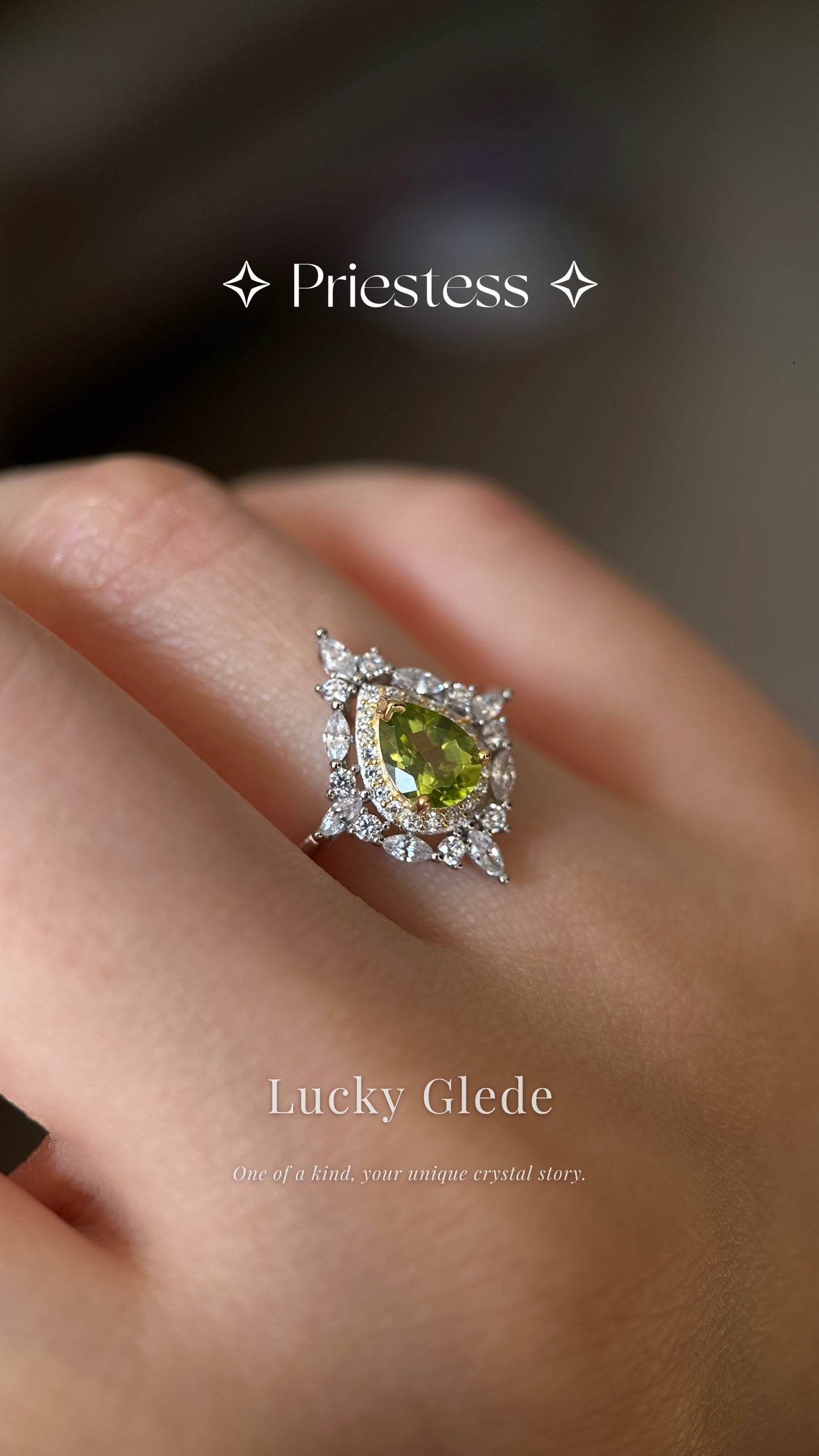 Celestial Star Peridot S925 Ring