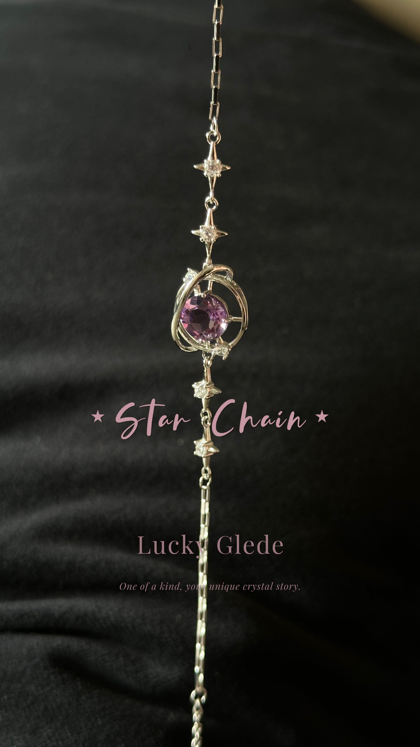 Cosmic Love Amethyst S925 Bracelet