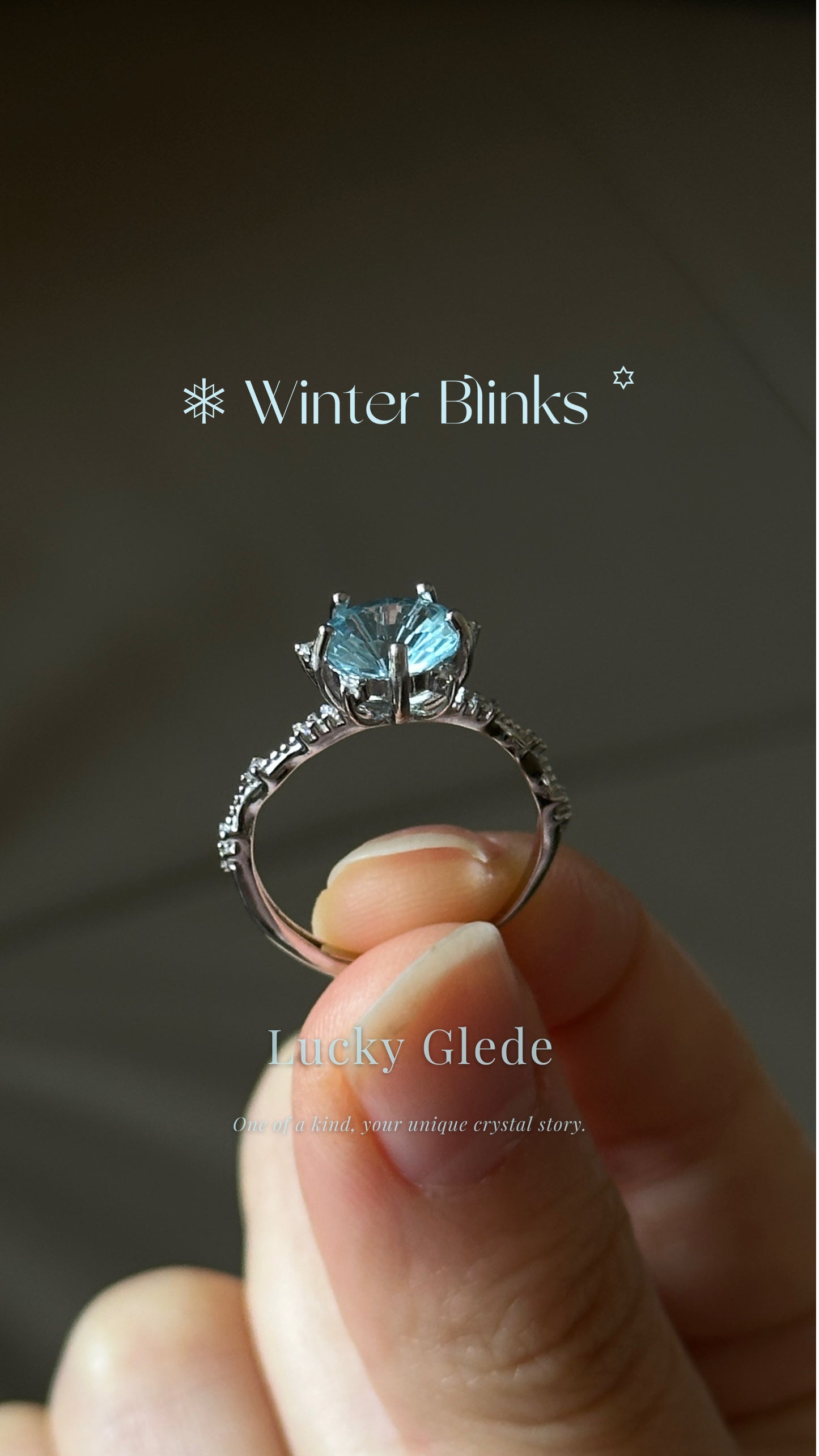 Fireworks Flash Blue Topaz S925 Ring