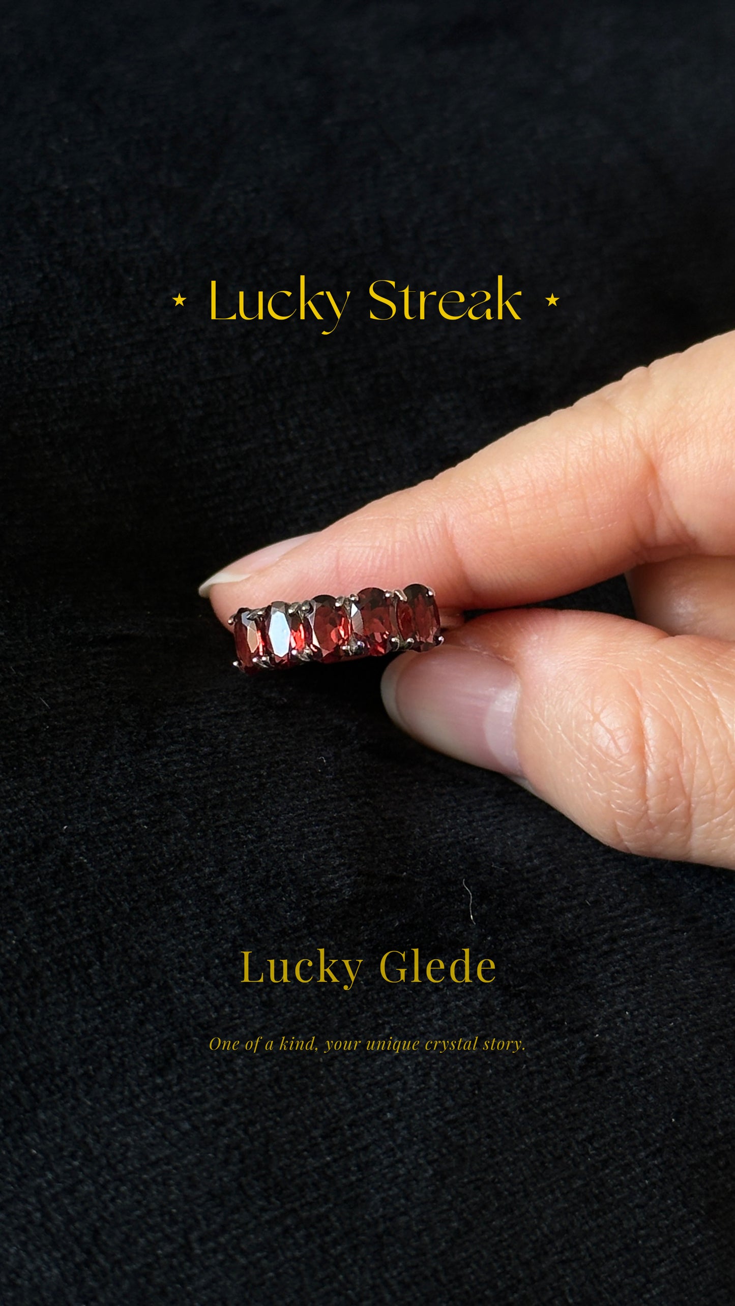 Trendsetter Garnet S925 Ring