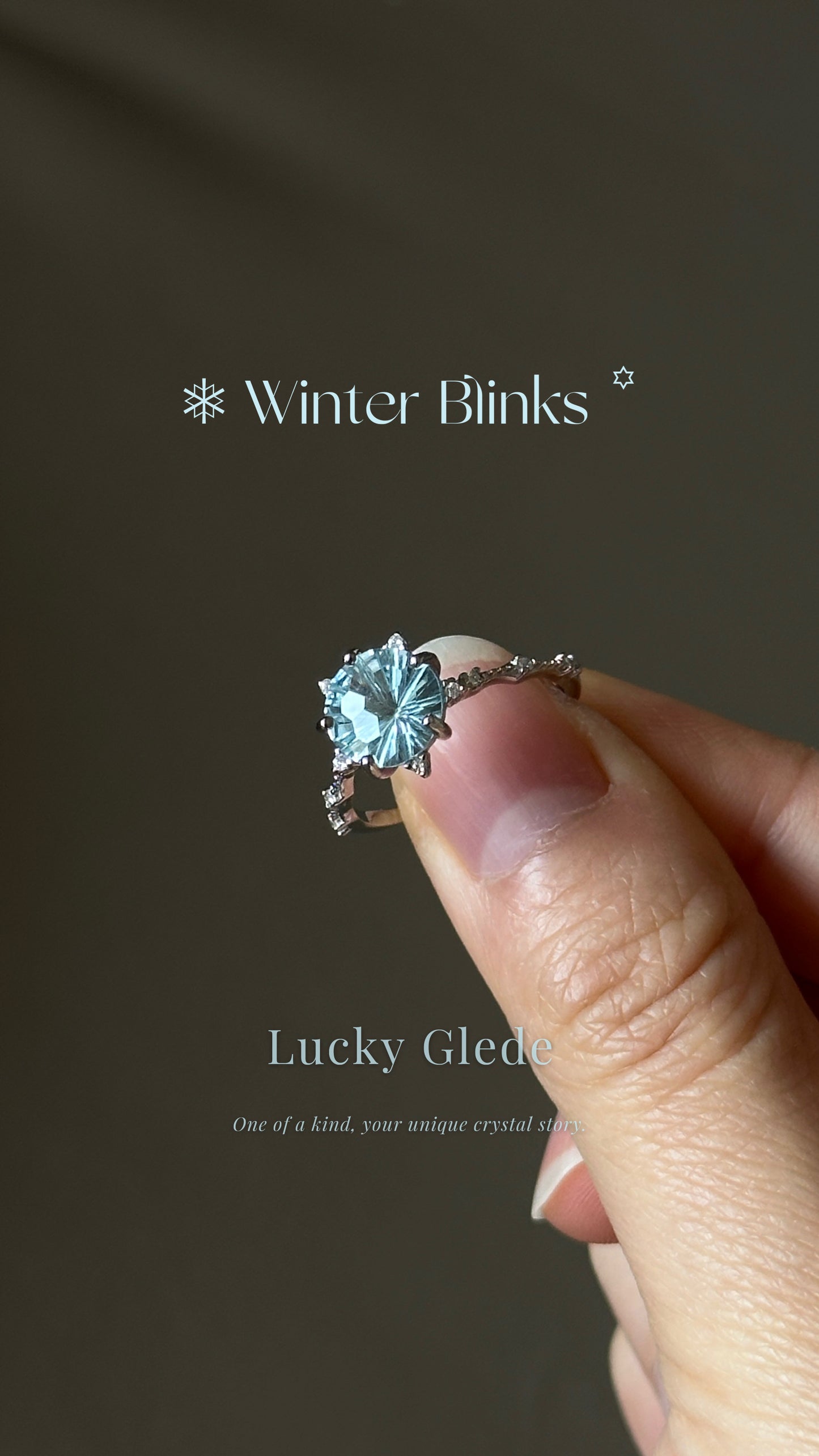Fireworks Flash Blue Topaz S925 Ring