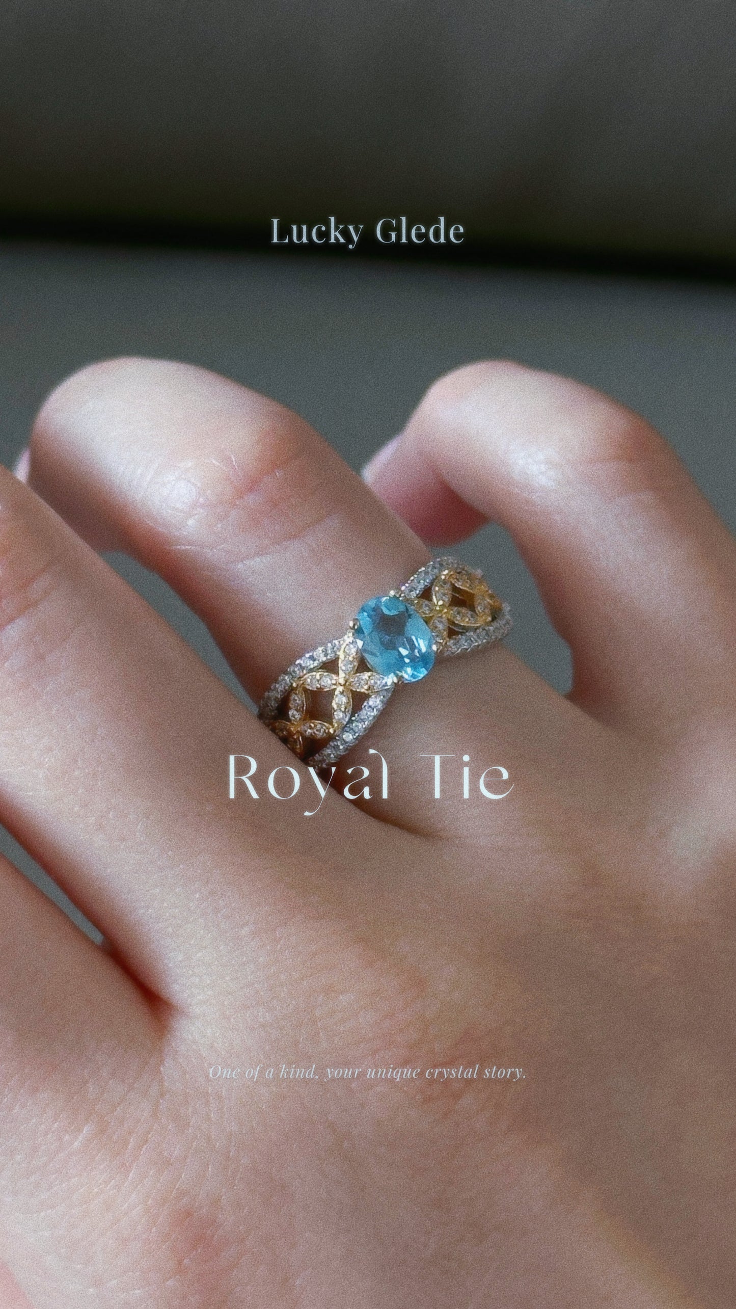 Cosmic Dance Blue Topaz S925 Ring