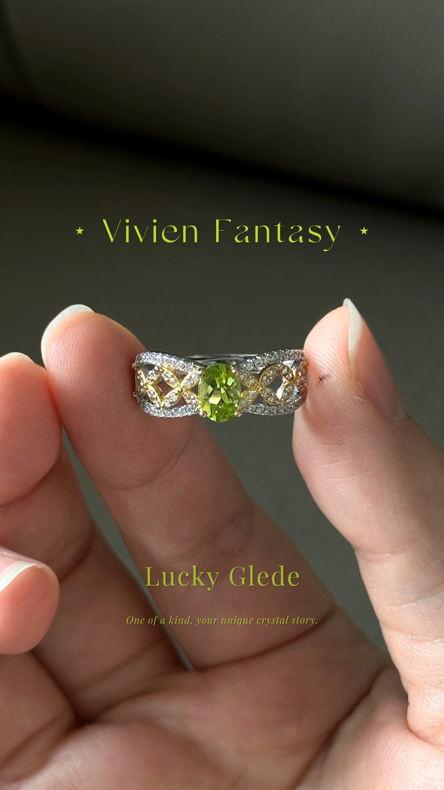 Cosmic Dance Peridot S925 Ring