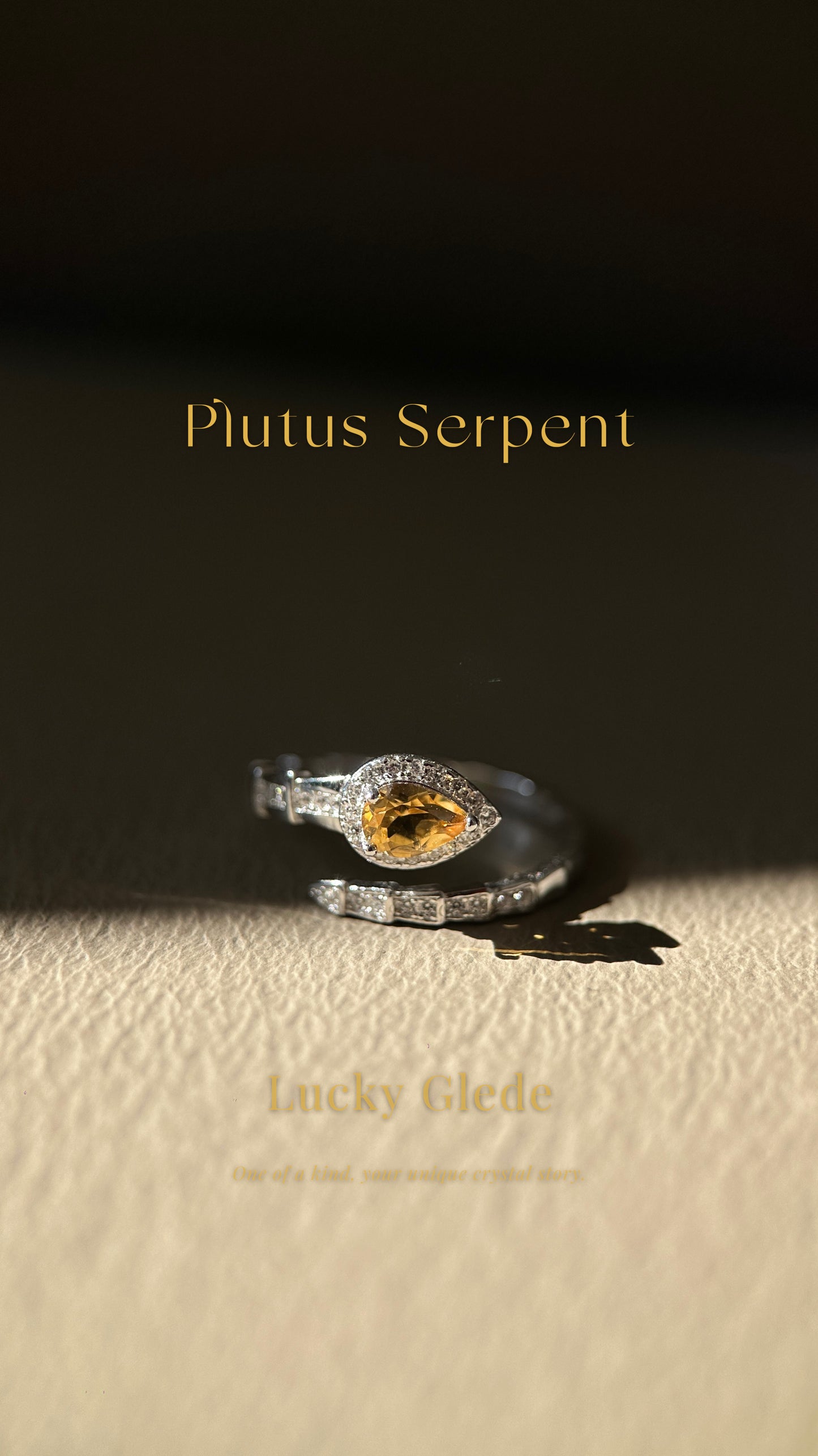Serpent's Wisdom Citrine S925 Ring