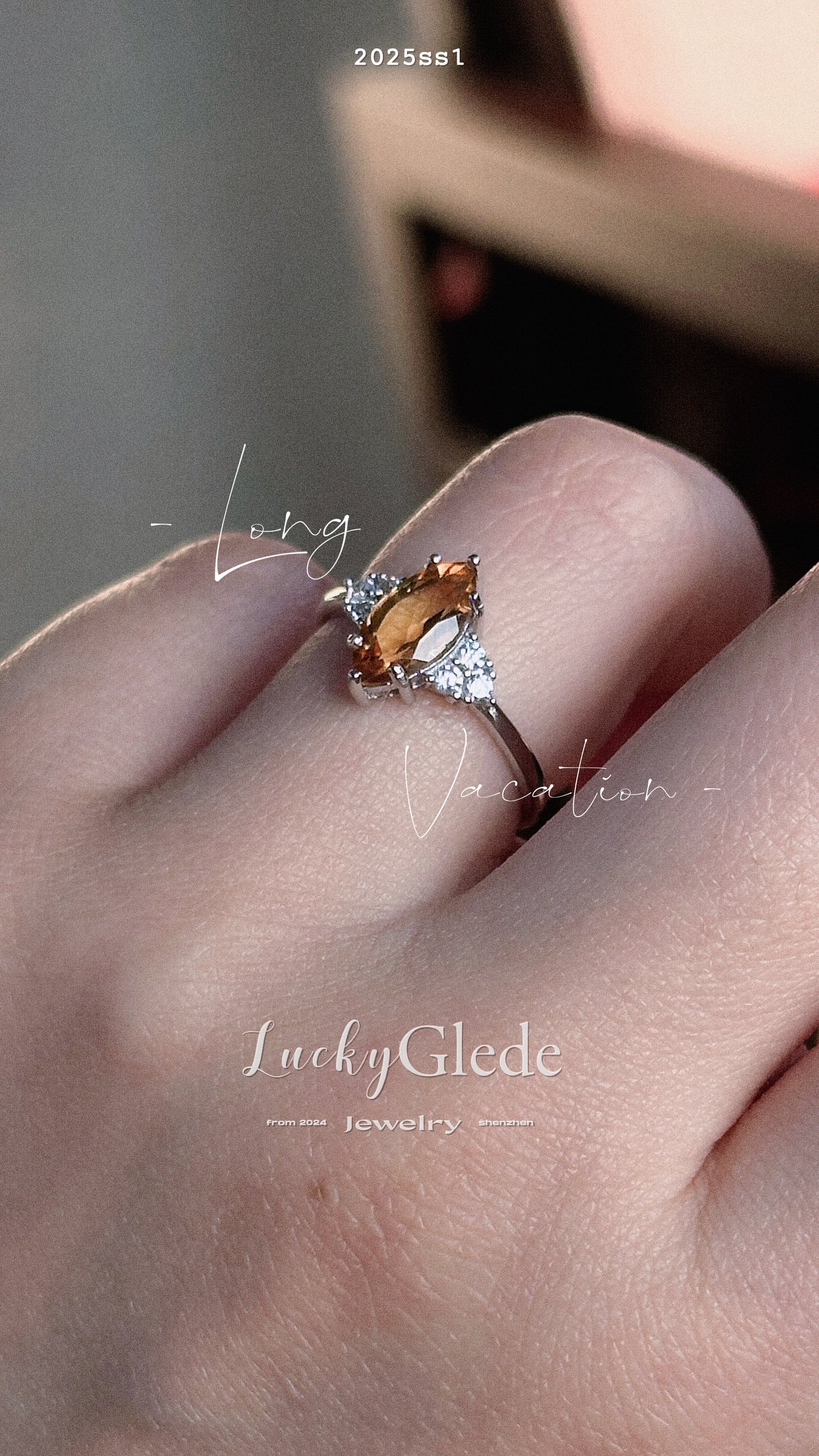 Long Vacation Citrine S925 Ring