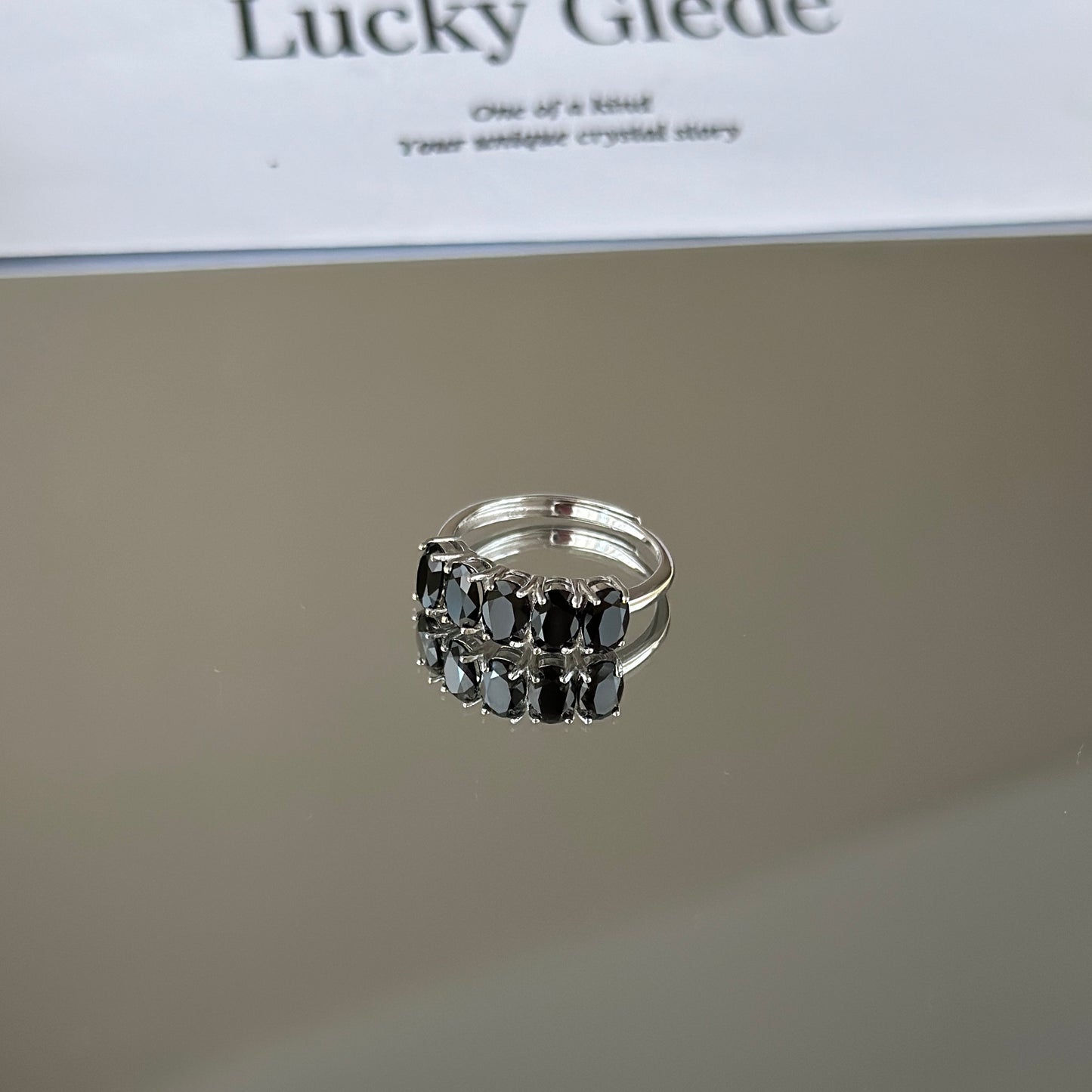 Trendsetter Black Spinel S925 Ring