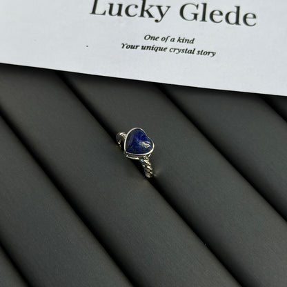 Heart Lapis Lazuli S925 Ring