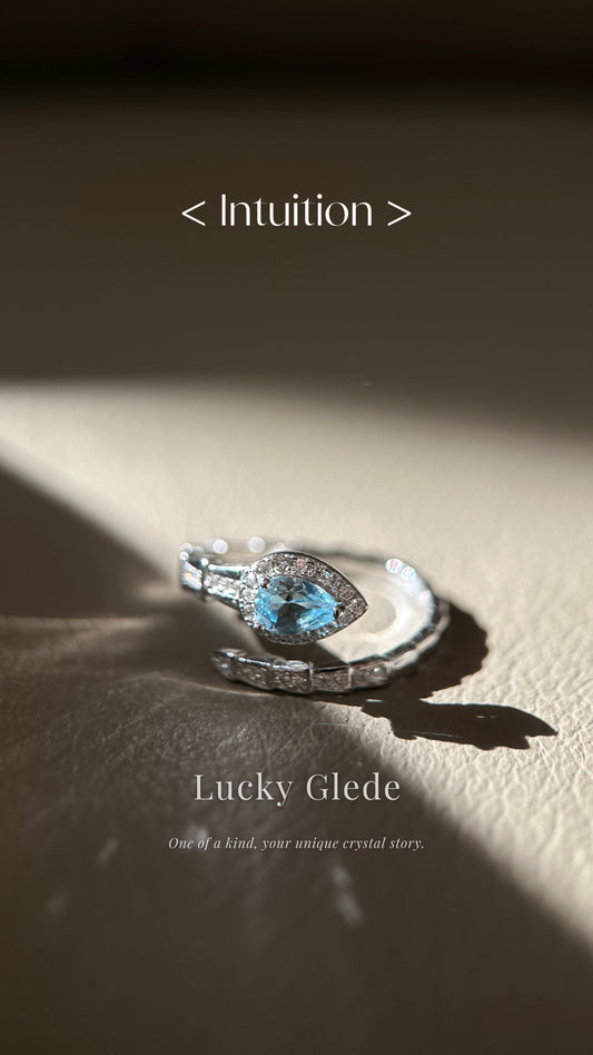 Serpent's Wisdom Blue Topaz S925 Ring