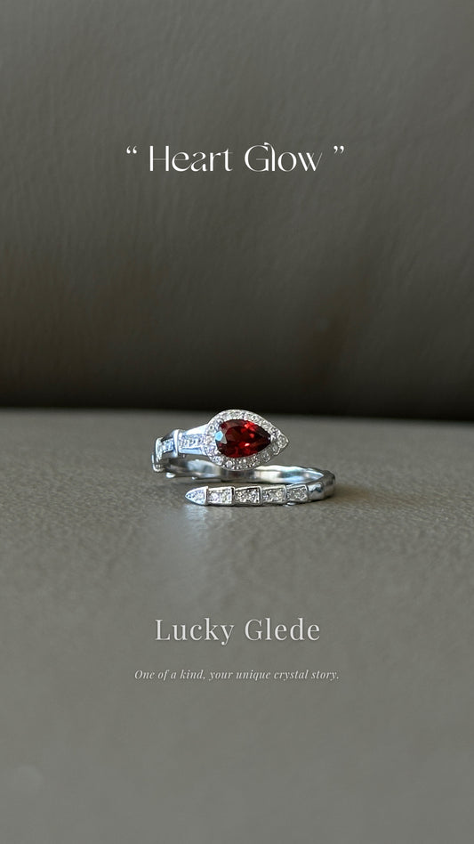 Serpent's Wisdom Garnet S925 Ring