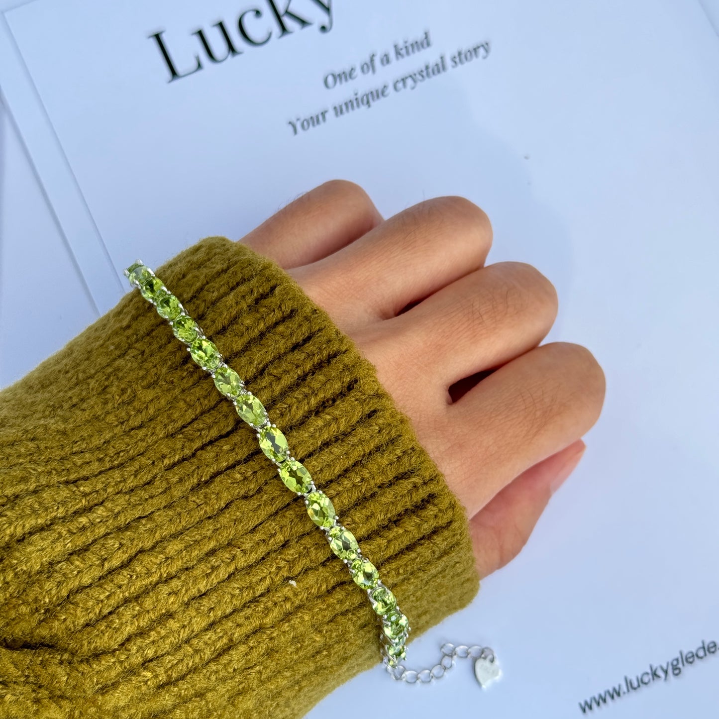 Trendsetter Peridot S925 Bracelet