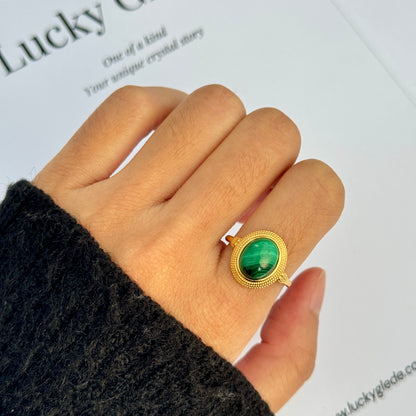 Grace Malachite S925 Ring