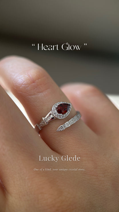 Serpent's Wisdom Garnet S925 Ring