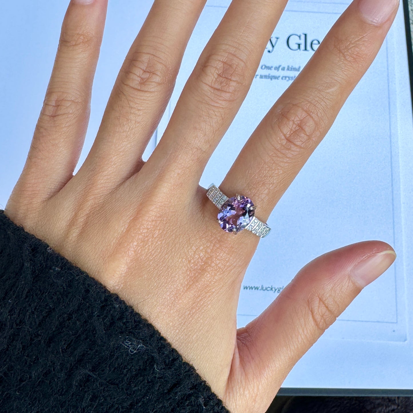 Eternal Knot Amethyst S925 Ring