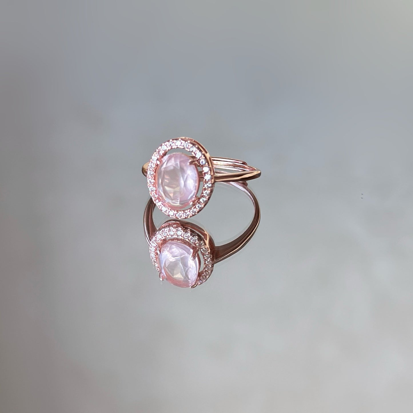 Gentle Guardian Rose Quartz S925 Ring