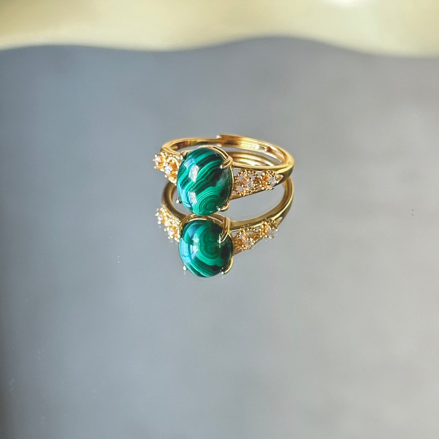 Elegant Malachite S925 Ring