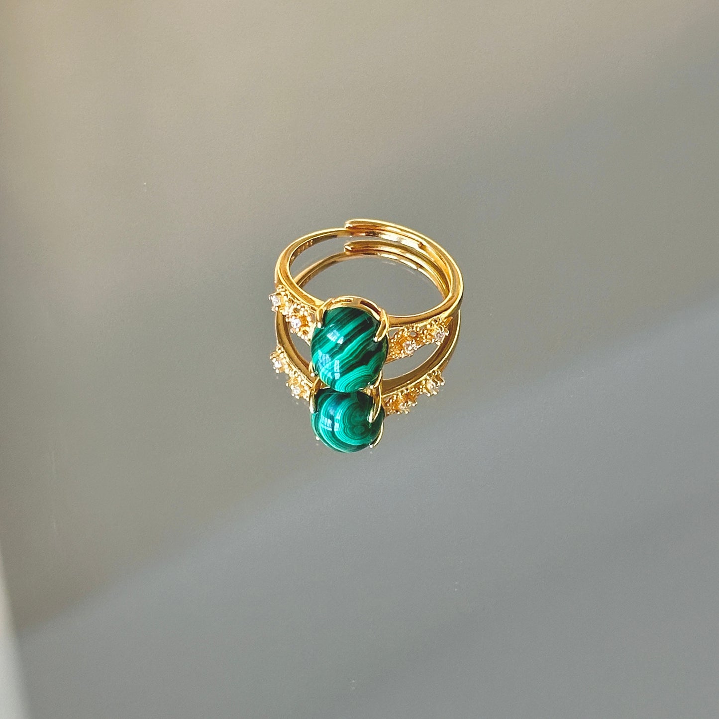 Elegant Malachite S925 Ring