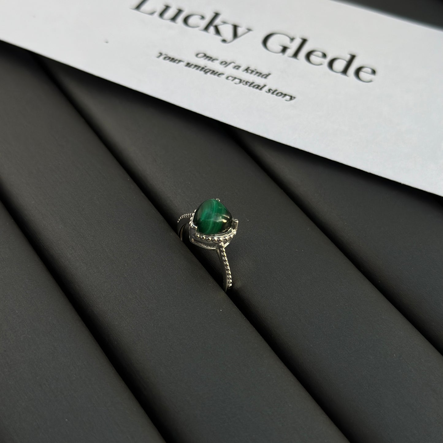 Heart Malachite S925 Ring