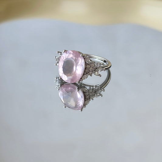 Girly Dream Rose Quartz S925 Ring