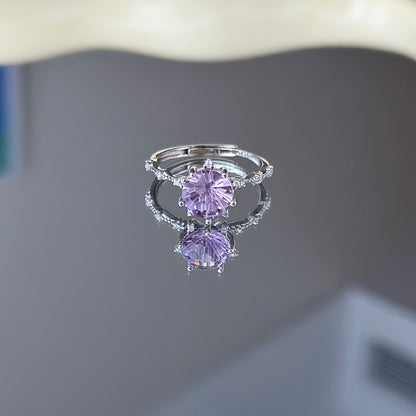 Fireworks Flash Amethyst S925 Ring