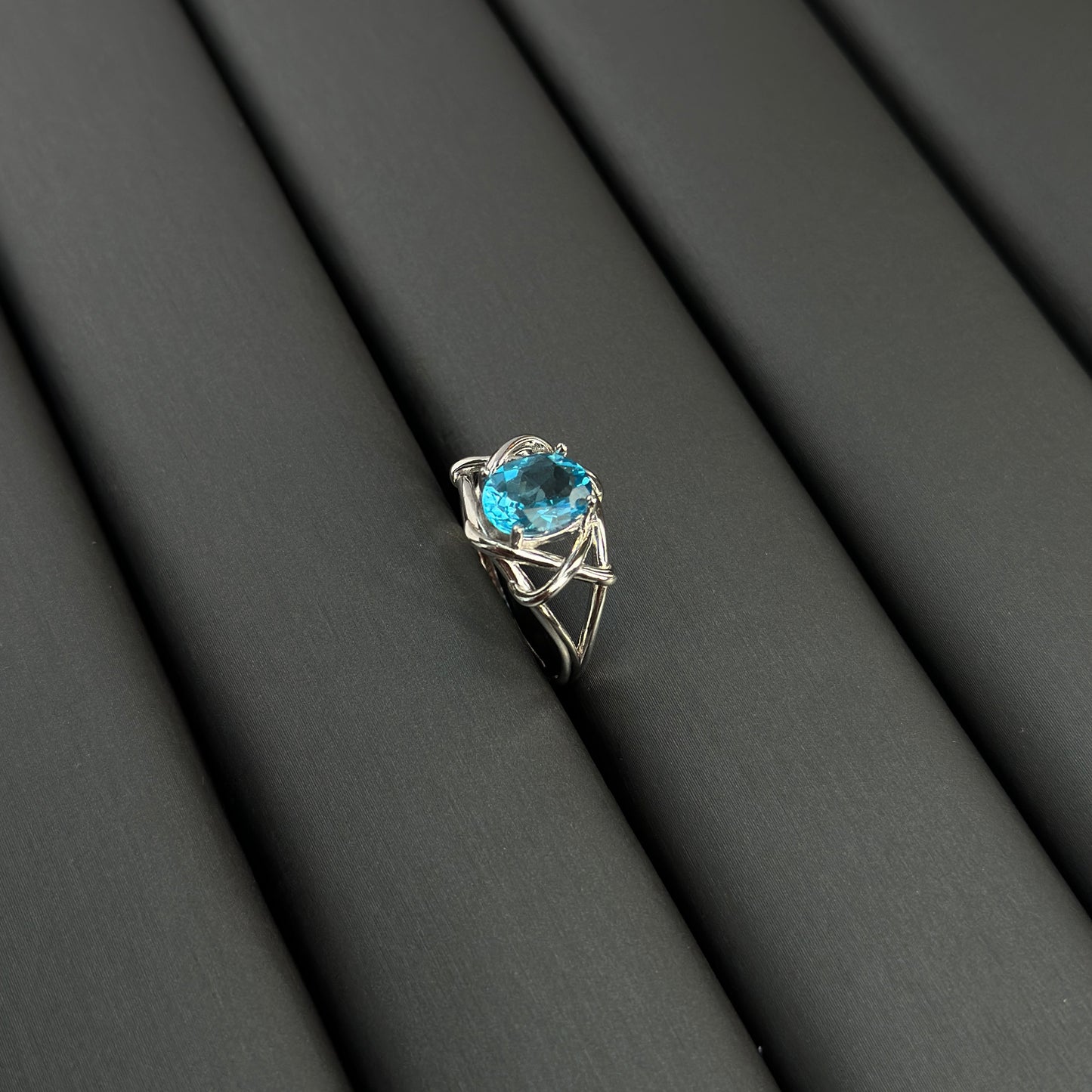 Eternal Glow Blue Topaz S925 Ring