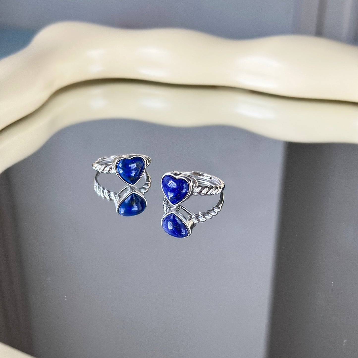 Heart Lapis Lazuli S925 Ring