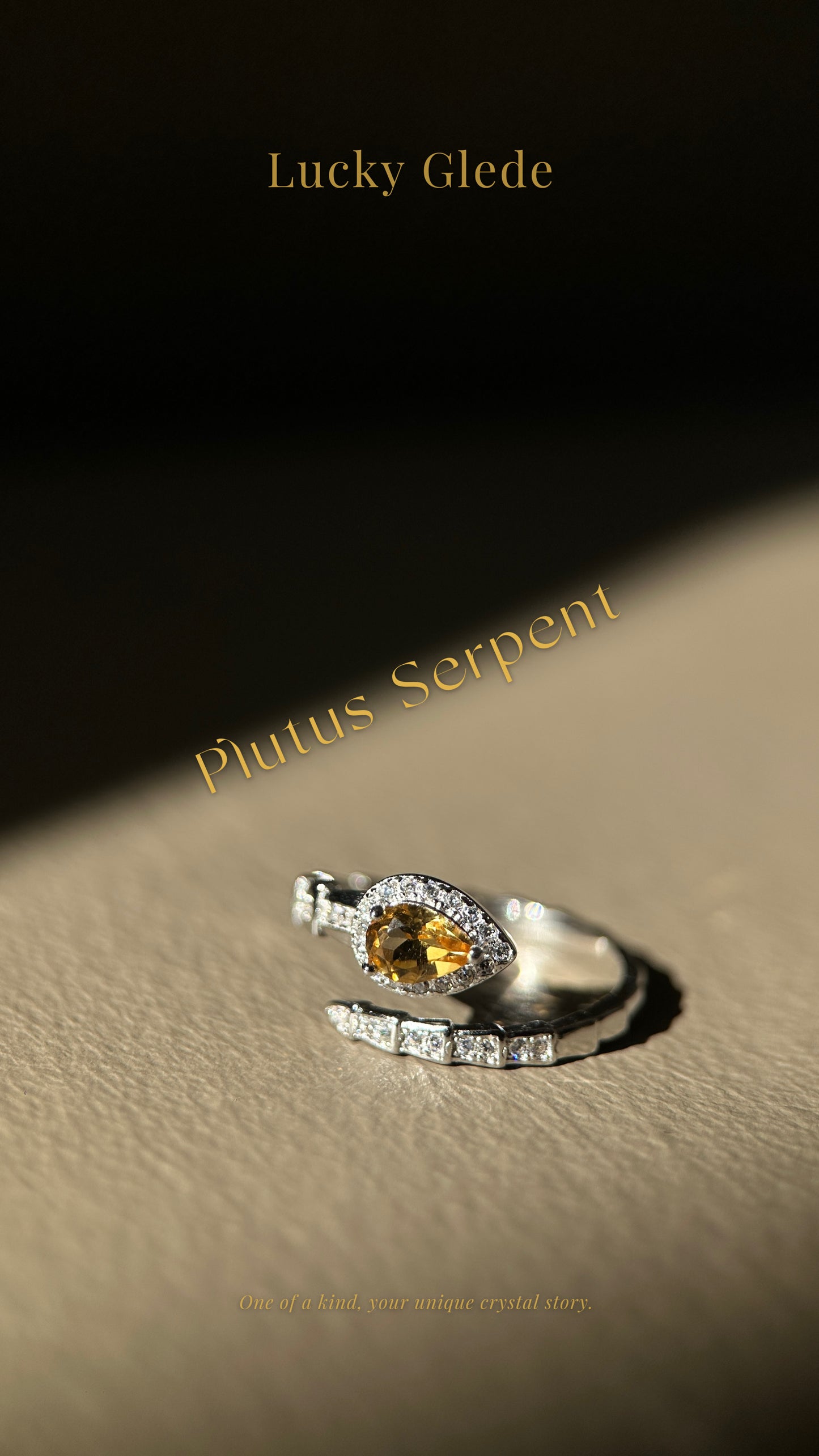 Serpent's Wisdom Citrine S925 Ring