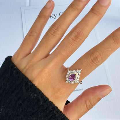 Celestial Star Amethyst S925 Ring