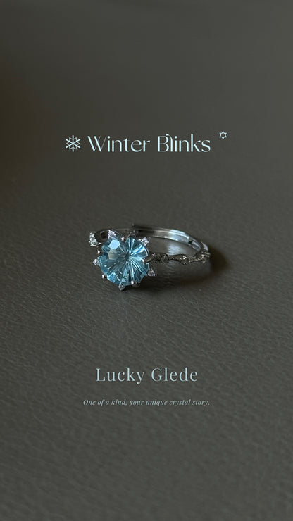 Fireworks Flash Blue Topaz S925 Ring