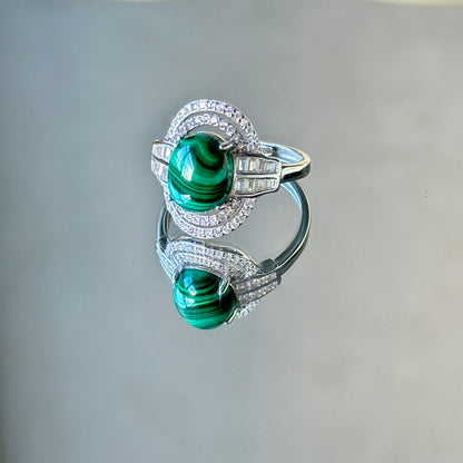 Planet Malachite S925 Ring