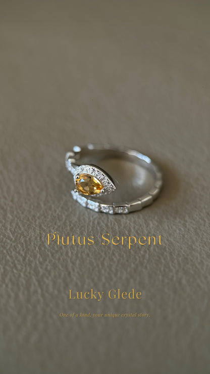 Serpent's Wisdom Citrine S925 Ring