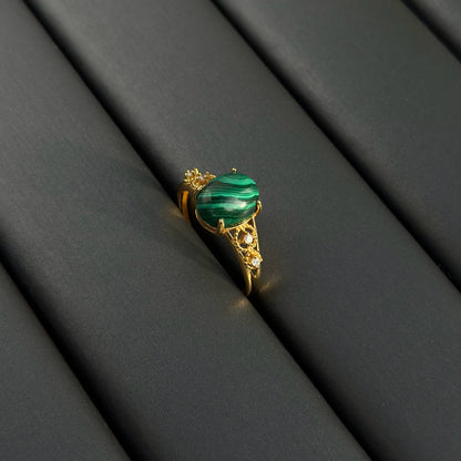 Elegant Malachite S925 Ring