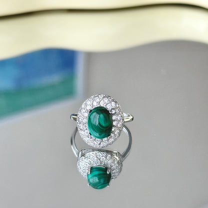 Sunflower Malachite S925 Ring